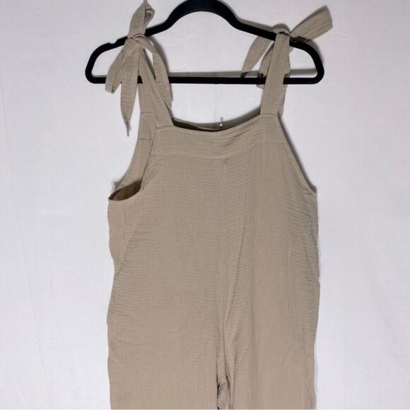 Smash + Tess for The Jilly Box Beige Organic Cotton Romper Jumpsuit S NWT - Picture 14 of 16